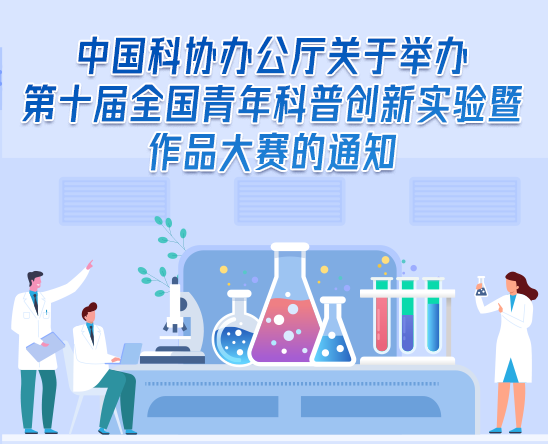 中国科协办公厅关于举办第十届全国青年科普创新实验暨作品大赛的通知